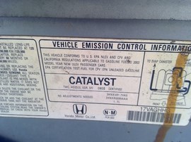 2003 HONDA CIVIC, SILVER, EX, 1.7L, VTEC, AT.  A25057